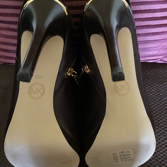 Michael Kors Kendra Peep Toe Booties, Brown - Picture 7 of 7